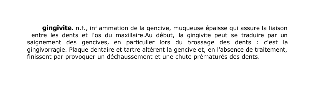 Prévisualisation du document gingivite.