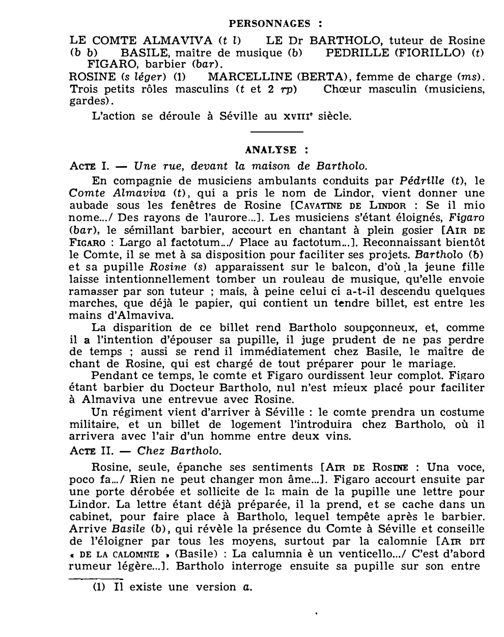 Prévisualisation du document Gioacchino ROSSINI: LE BARBIER DE SEVILLE (résumé et analyse de l’œuvre – Répertoire lyrique)