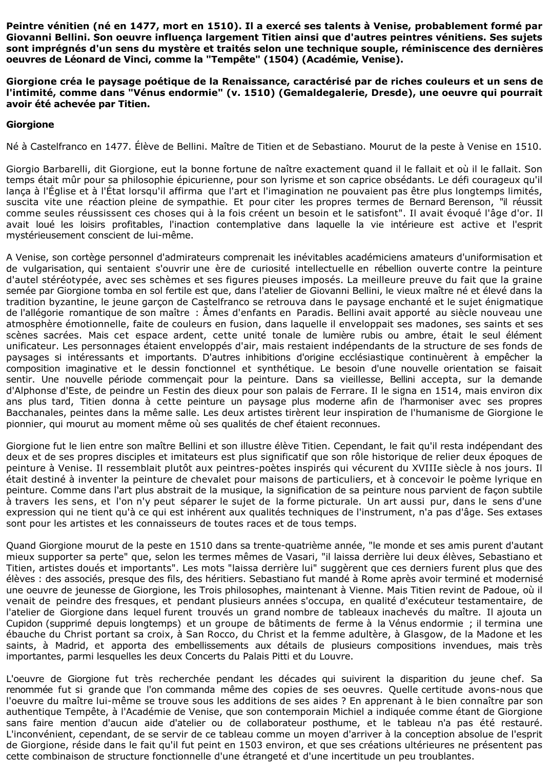 Prévisualisation du document Giorgione