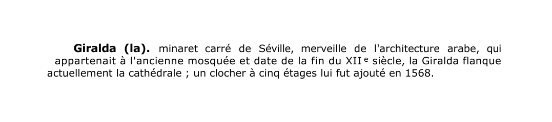 Prévisualisation du document Giralda (la).