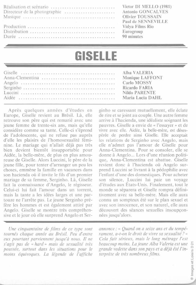 Prévisualisation du document GISELLE