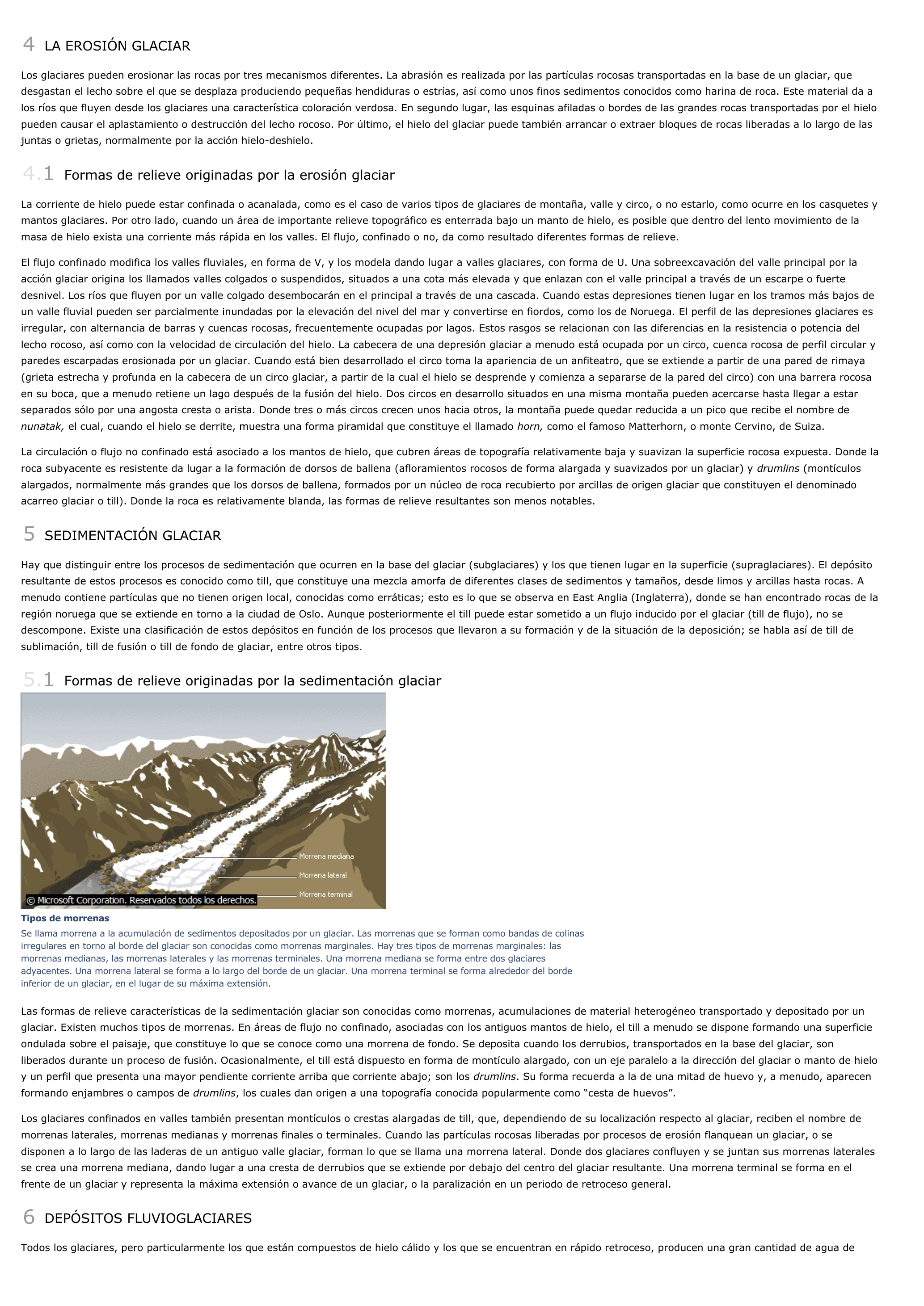 Prévisualisation du document Glaciación - geografía.