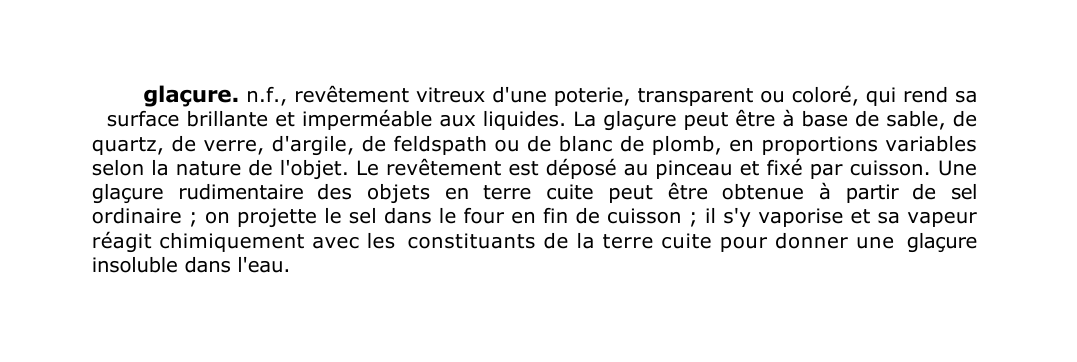 Prévisualisation du document glaçure.