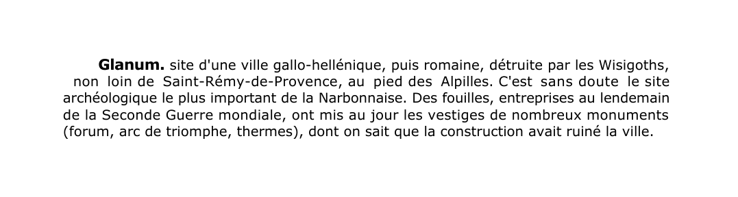 Prévisualisation du document Glanum.