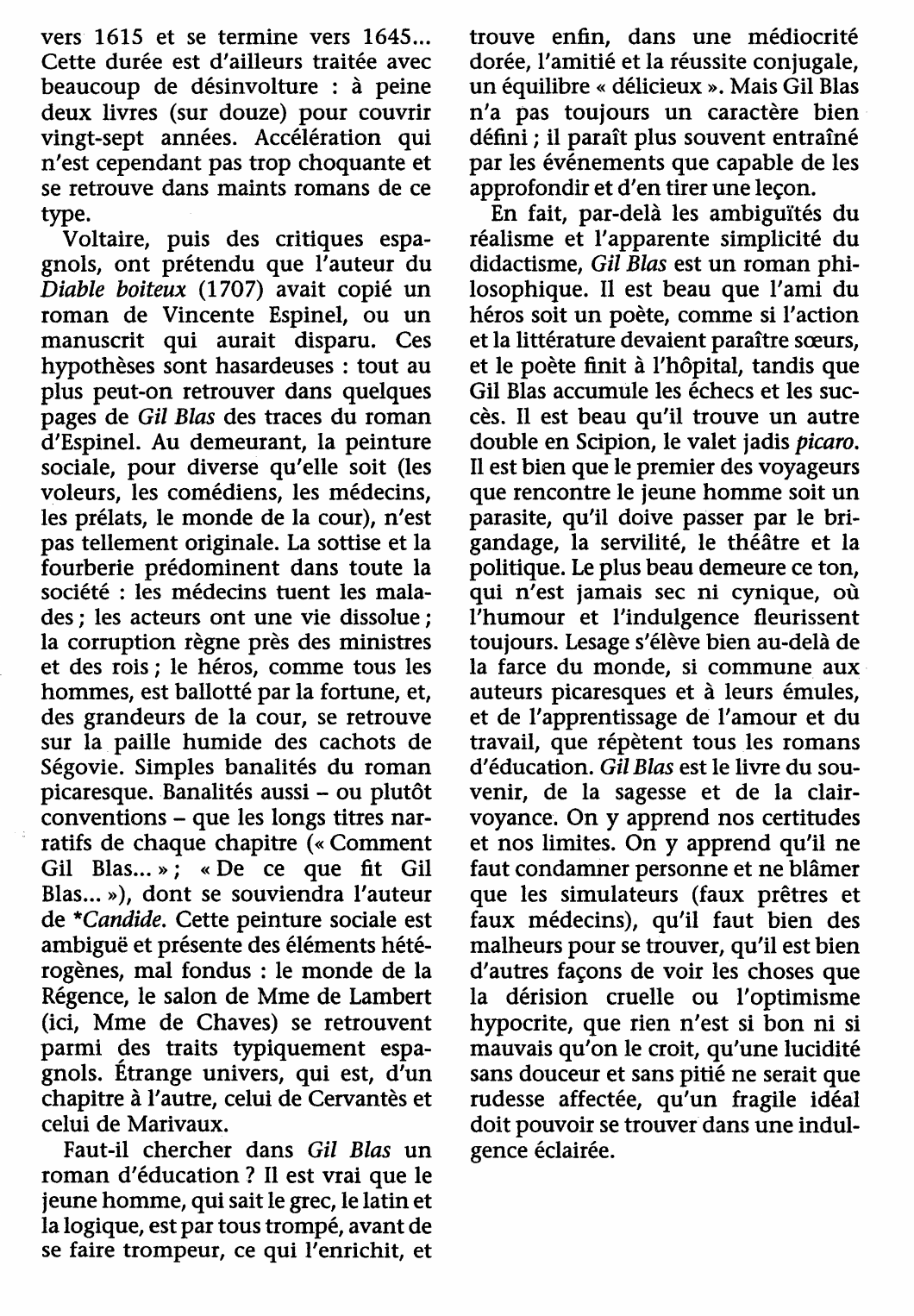 Prévisualisation du document GlL BLAS DE SANTILLAME (Histoire de) d'Alain René Lesage (résume et analyse complète)