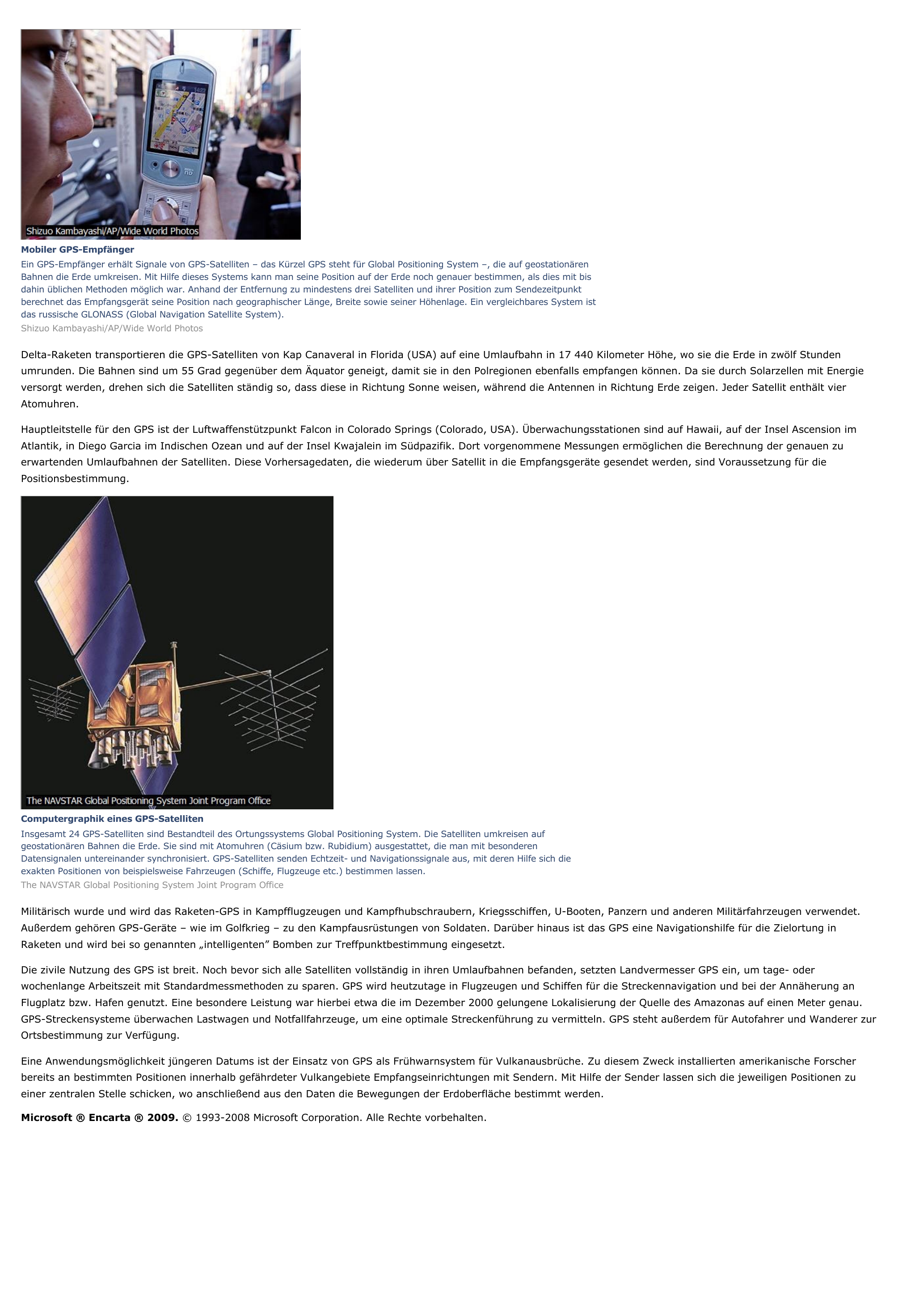 Prévisualisation du document Global Positioning System - Technik.