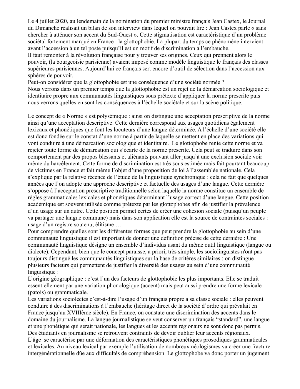 Prévisualisation du document Glottophobie