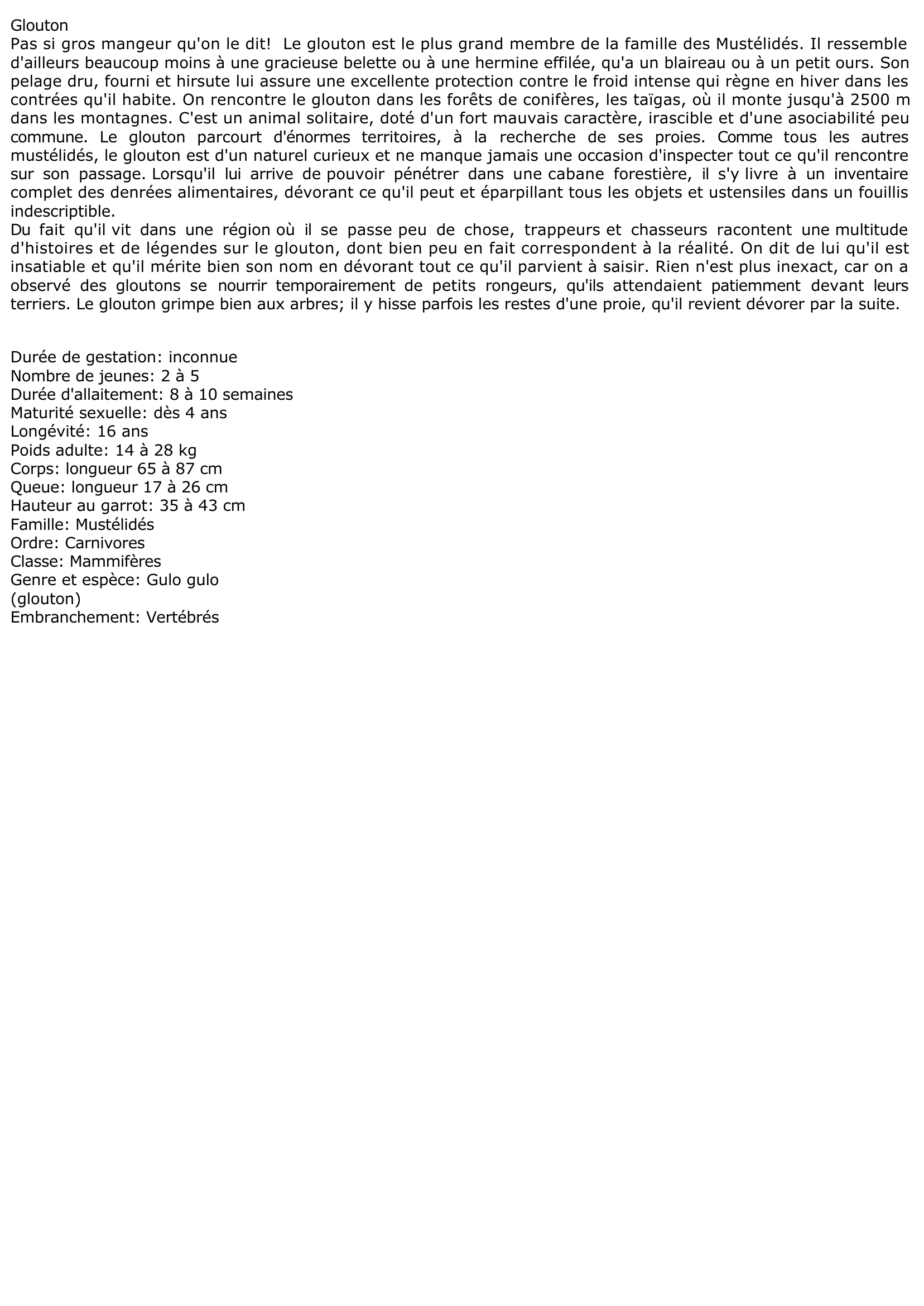 Prévisualisation du document Glouton