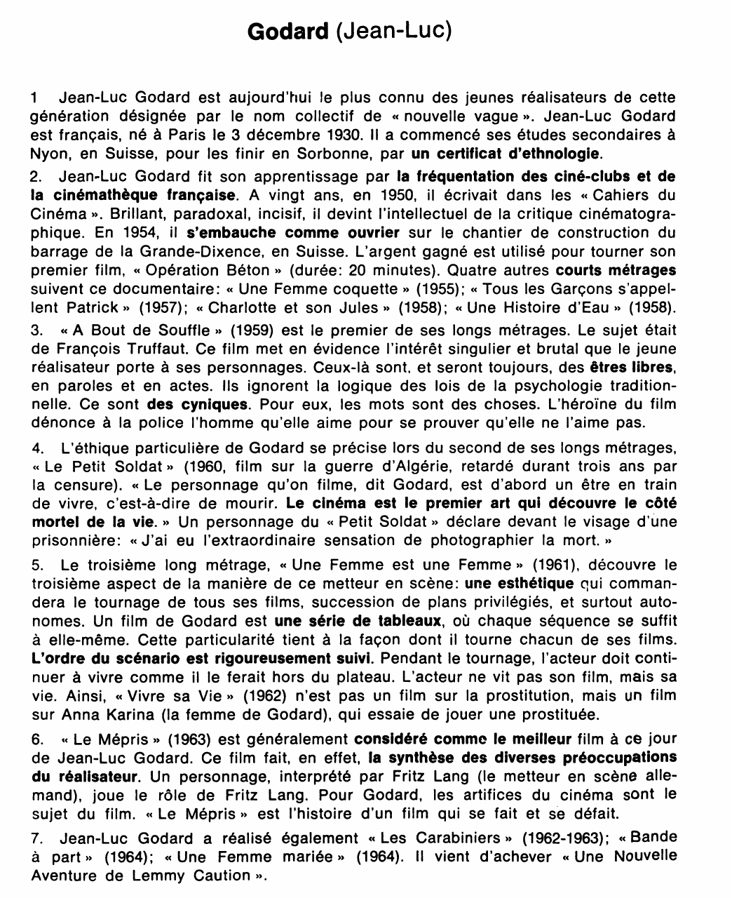 Prévisualisation du document GODARD, Jean-Luc