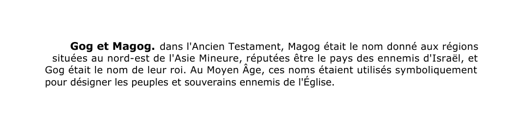 Prévisualisation du document Gog et Magog.