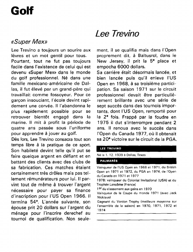 Prévisualisation du document Golf:Lee Trevino (sports).