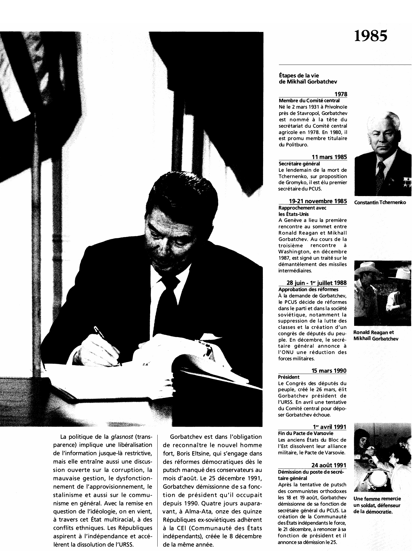 Prévisualisation du document Gorbatchev au pouvoir