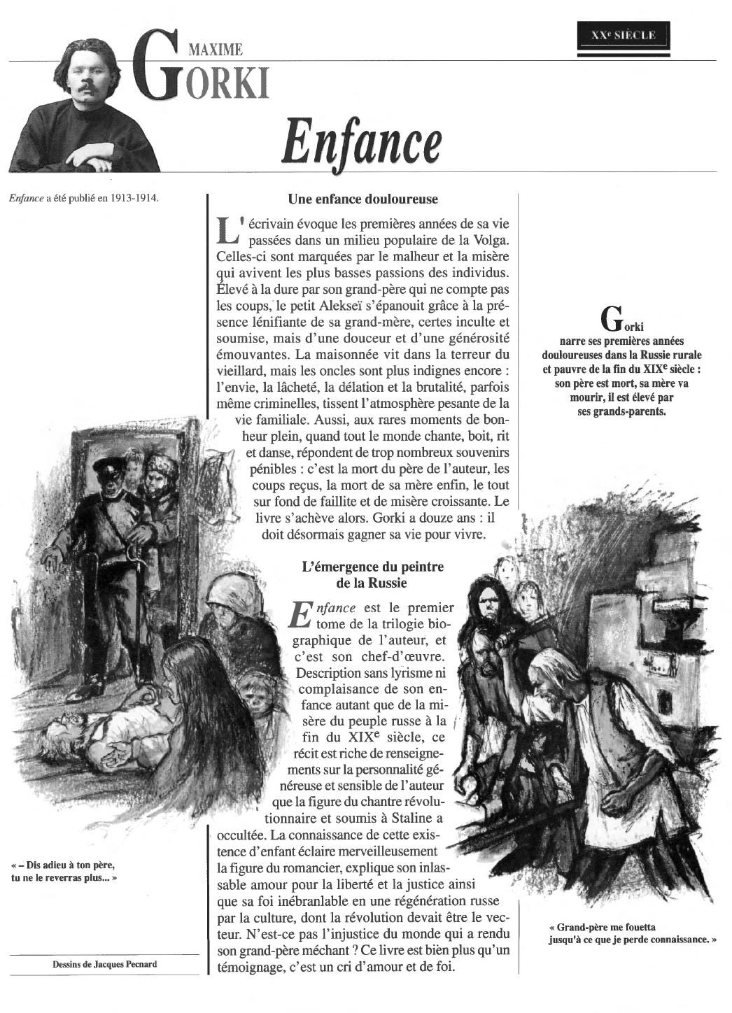 Prévisualisation du document GORKY: ENFANCE