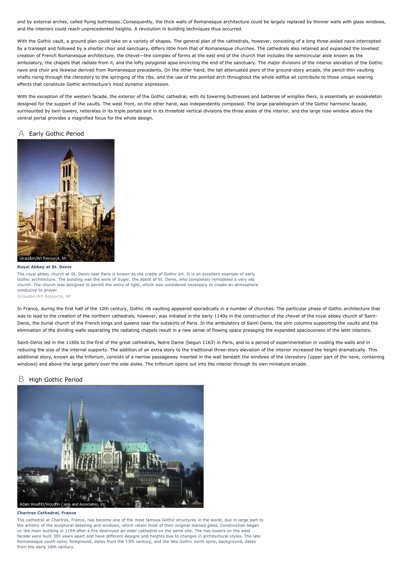 Prévisualisation du document Gothic Art and Architecture
I

INTRODUCTION

Notre Dame Cathedral, Paris
Notre Dame Cathedral, in Paris, was begun in 1163 and completed for the most part in 1250.