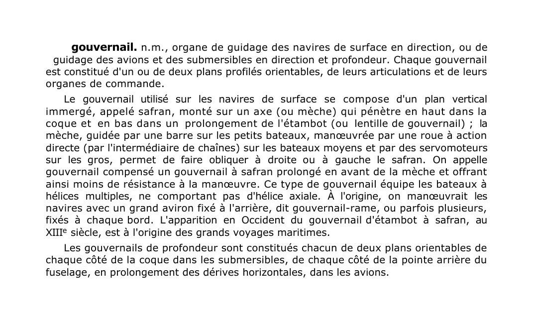 Prévisualisation du document gouvernail.