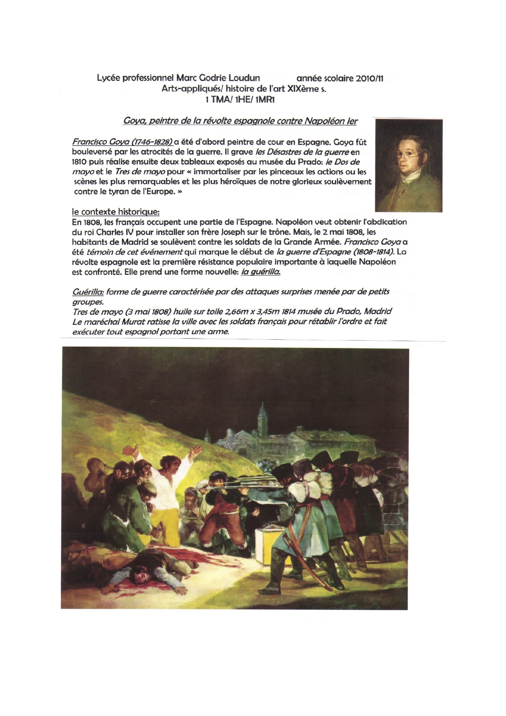 Prévisualisation du document Goya