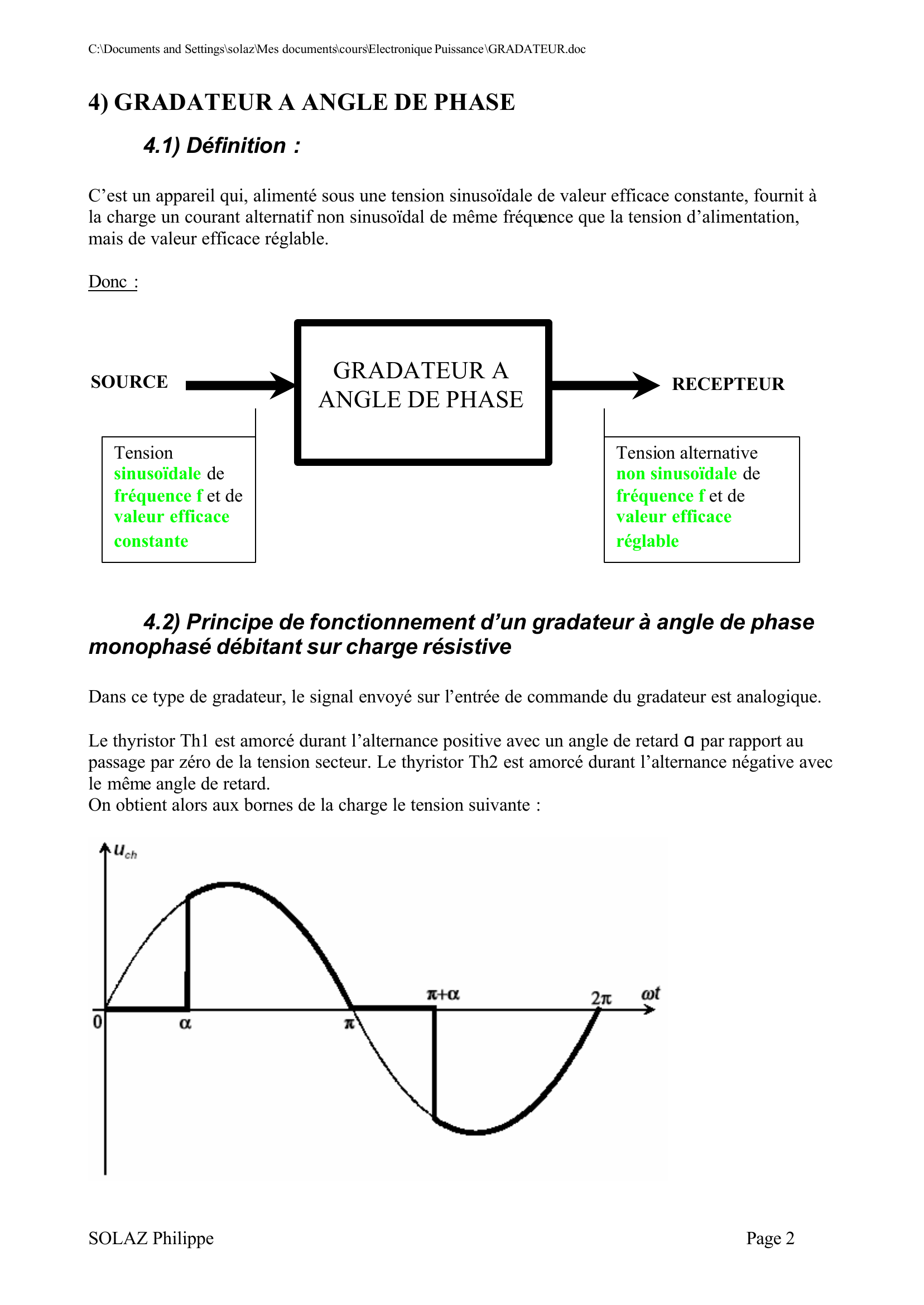 Prévisualisation du document GRADATEUR