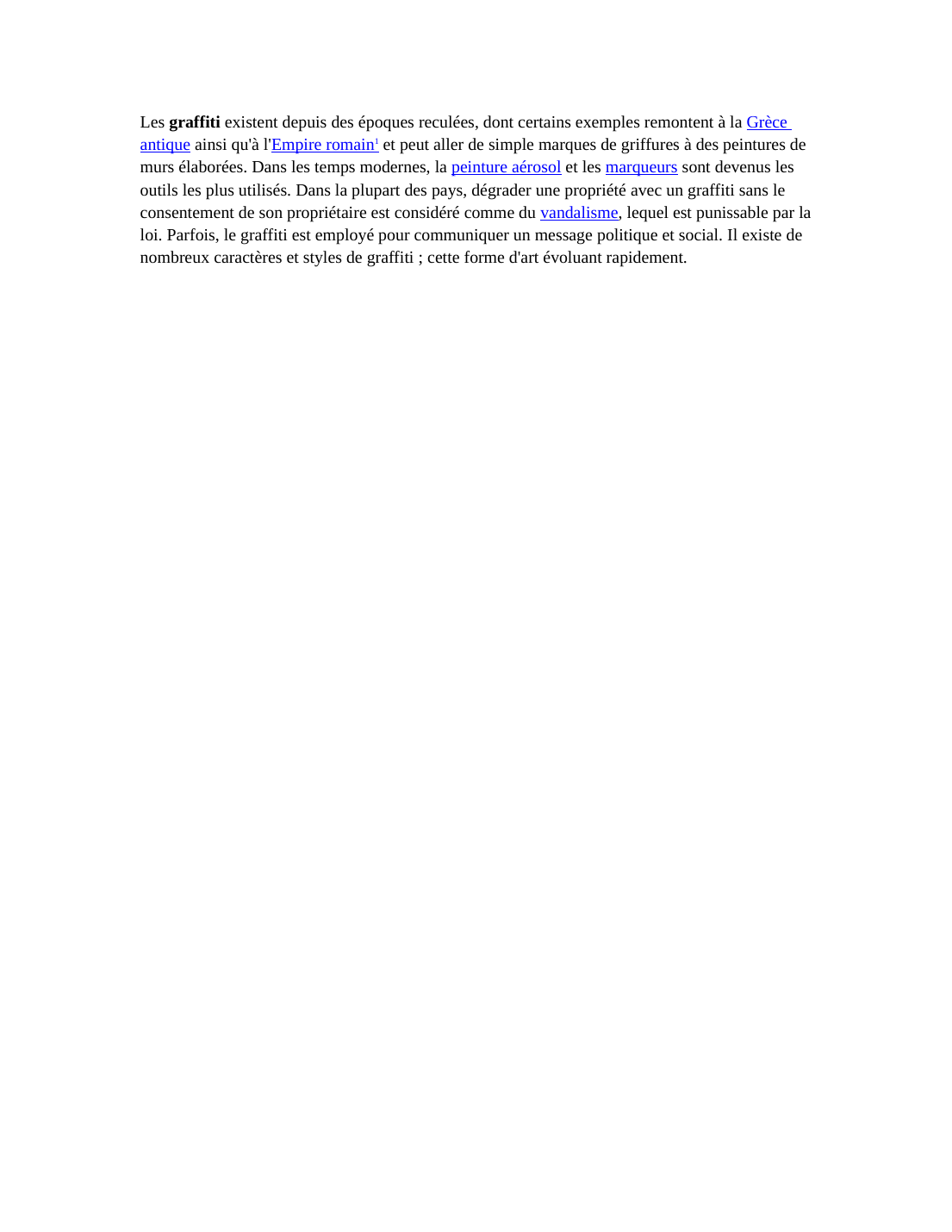 Prévisualisation du document Graffitis