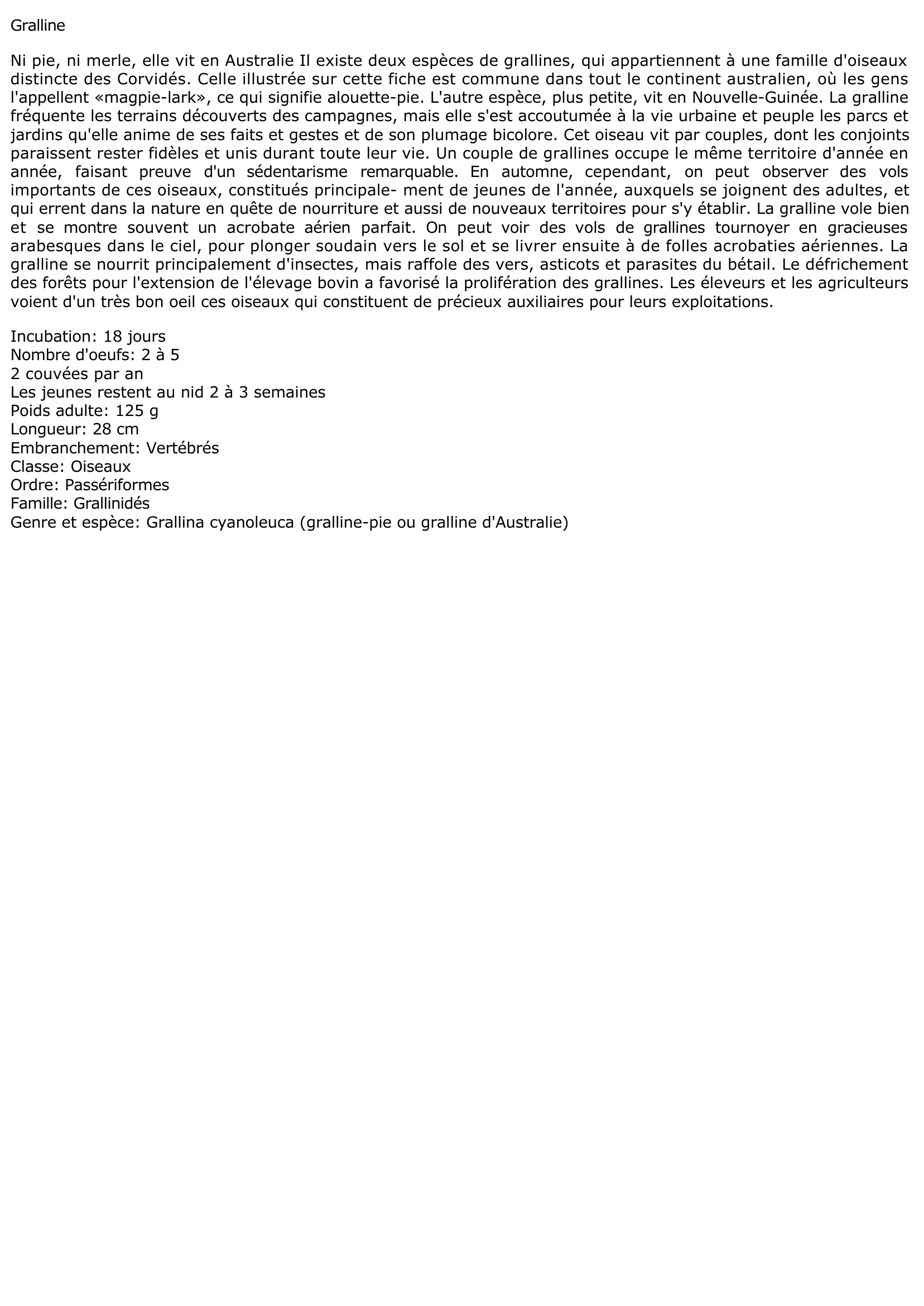 Prévisualisation du document Gralline