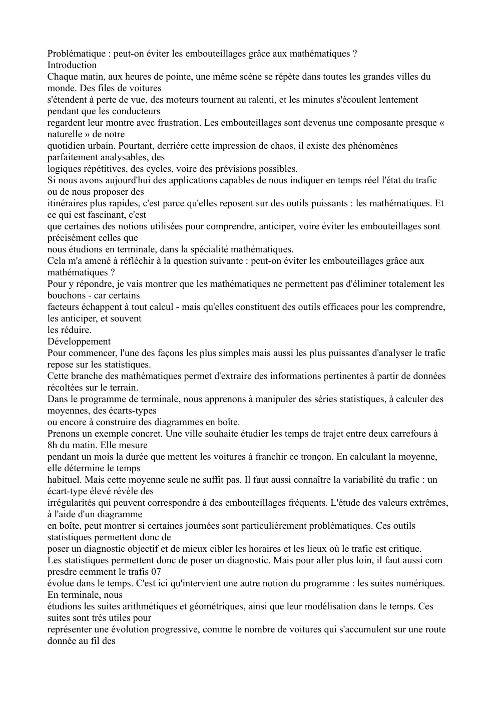 Prévisualisation du document grand oral bouchon
