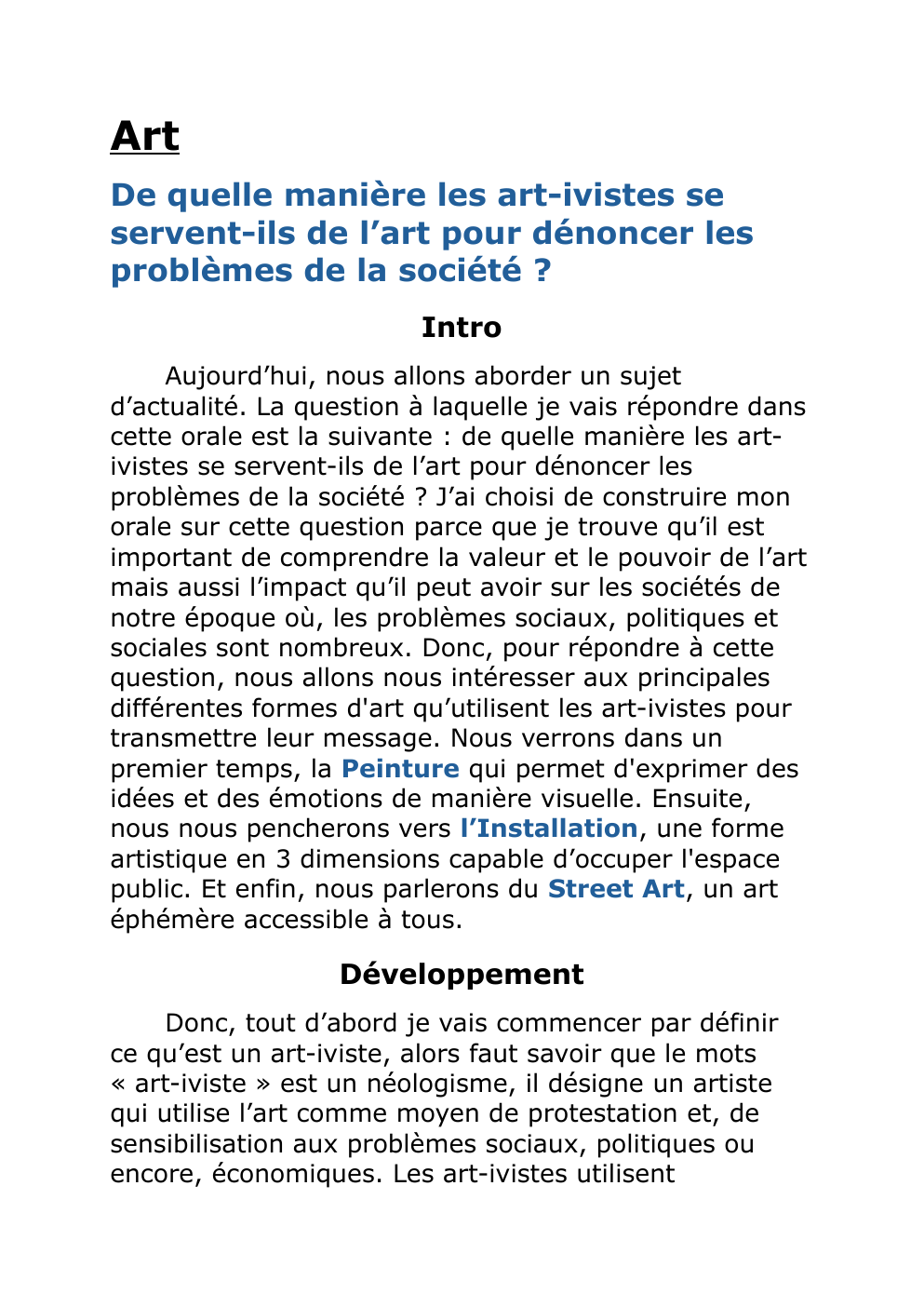 Prévisualisation du document Grand Oral d'Art Plastique Art De quelle manière les arrivistes se servent-ils de l’art pour dénoncer les problèmes de la société ?