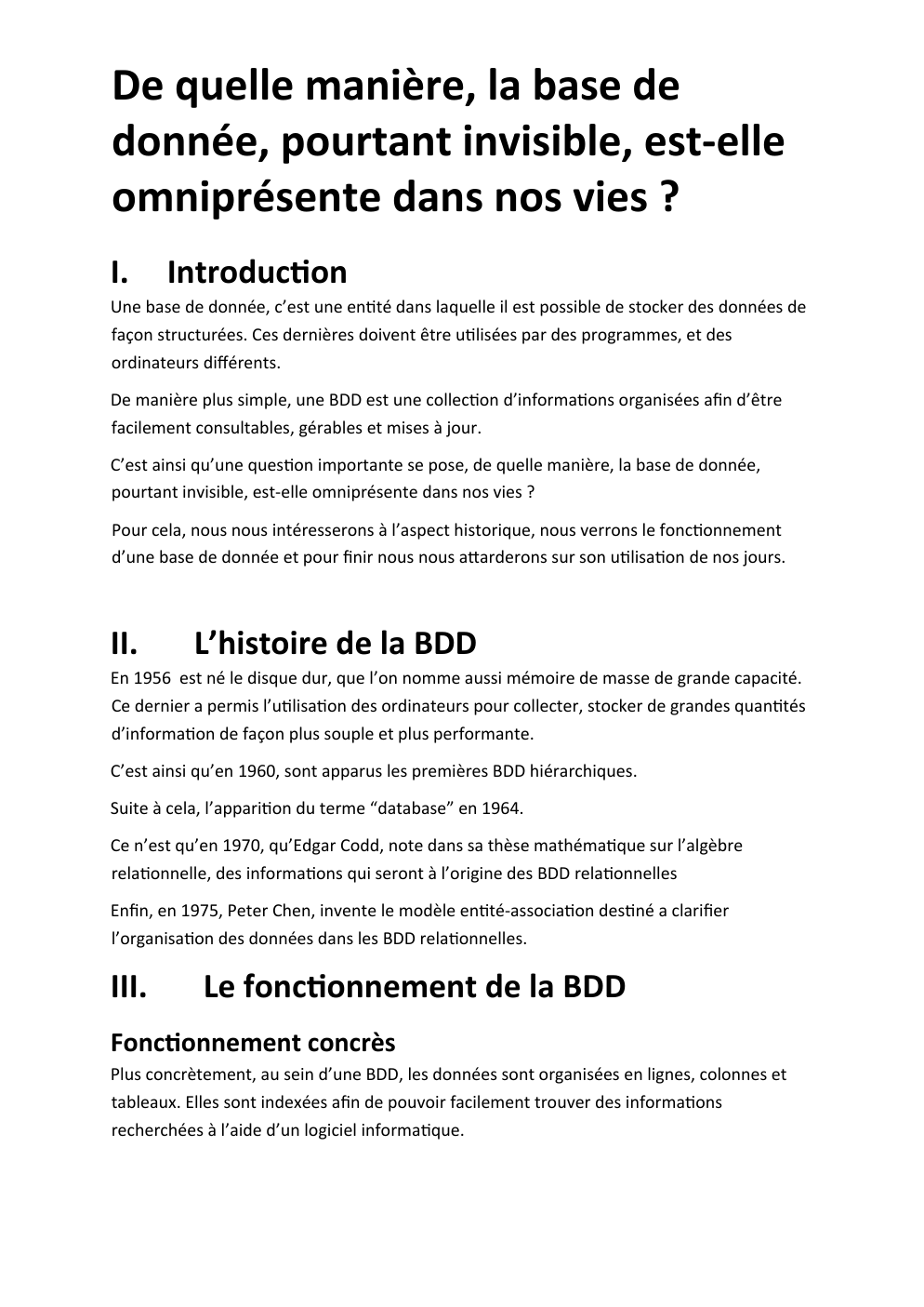 Prévisualisation du document Grand Oral: De quelle manière les bases de données, pourtant invisibles, sont elles omniprésentes dans nos vies ?