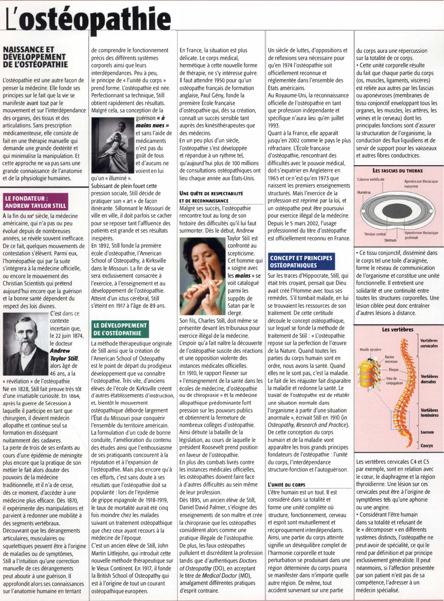 Prévisualisation du document Grand oral du bac : L'OSTEOPATHIE