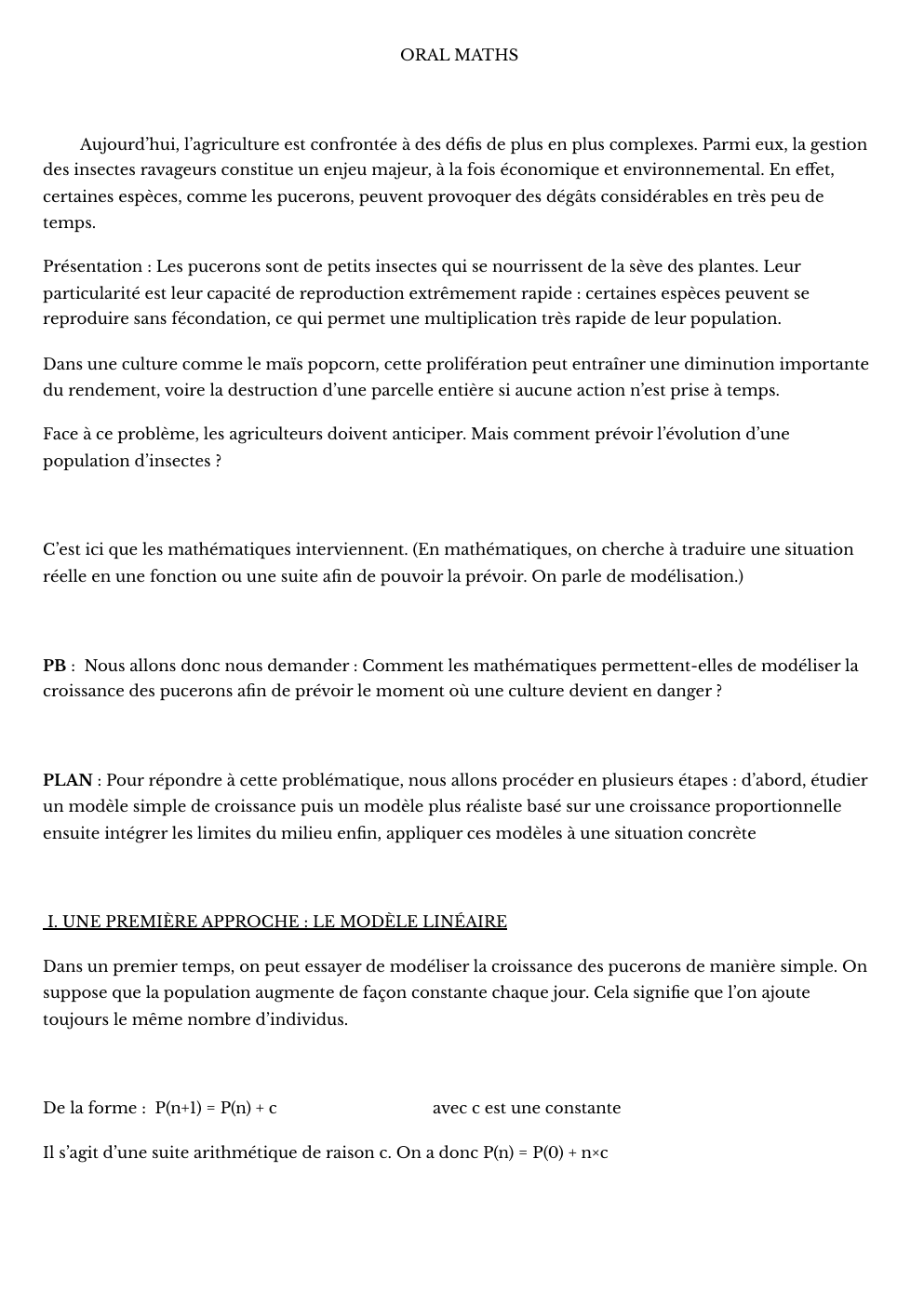 Prévisualisation du document grand oral evolution population