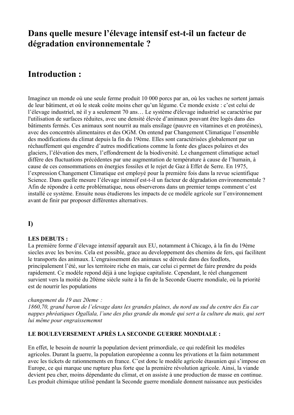 Prévisualisation du document grand oral hggsp elevage intensif