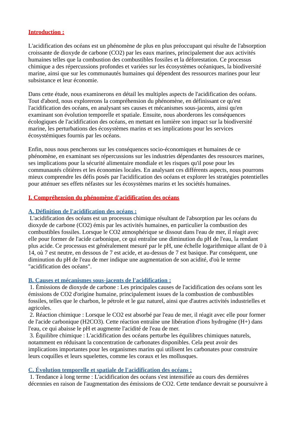 Prévisualisation du document Grand Oral L'acidification des océans