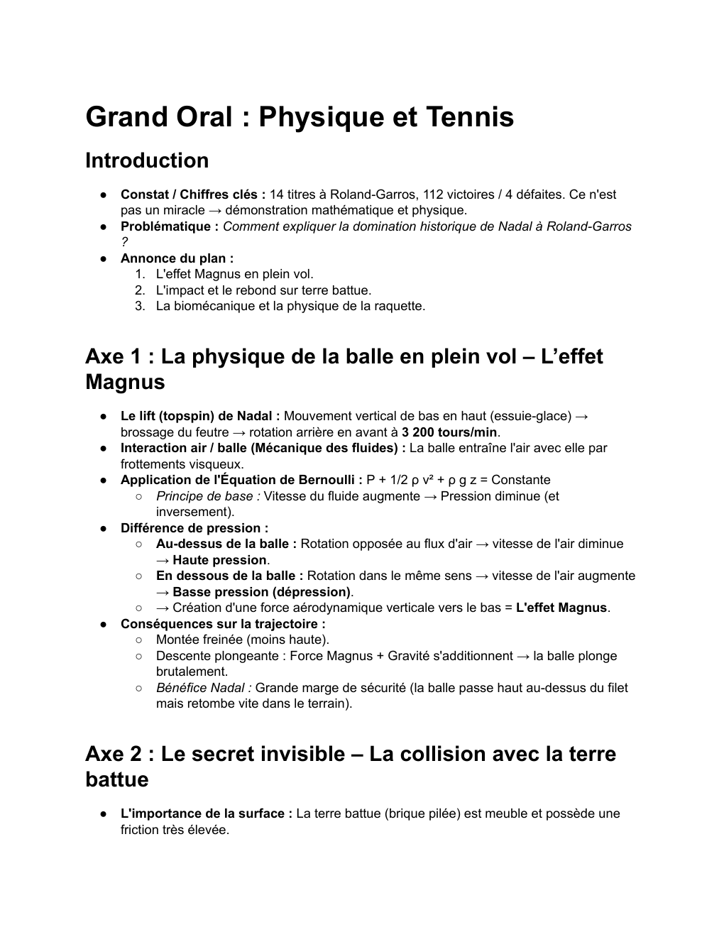 Prévisualisation du document grand oral Nadal Physique