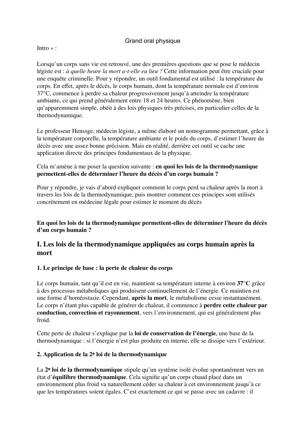 Prévisualisation du document Grand Oral Physique-chimie (20/20)