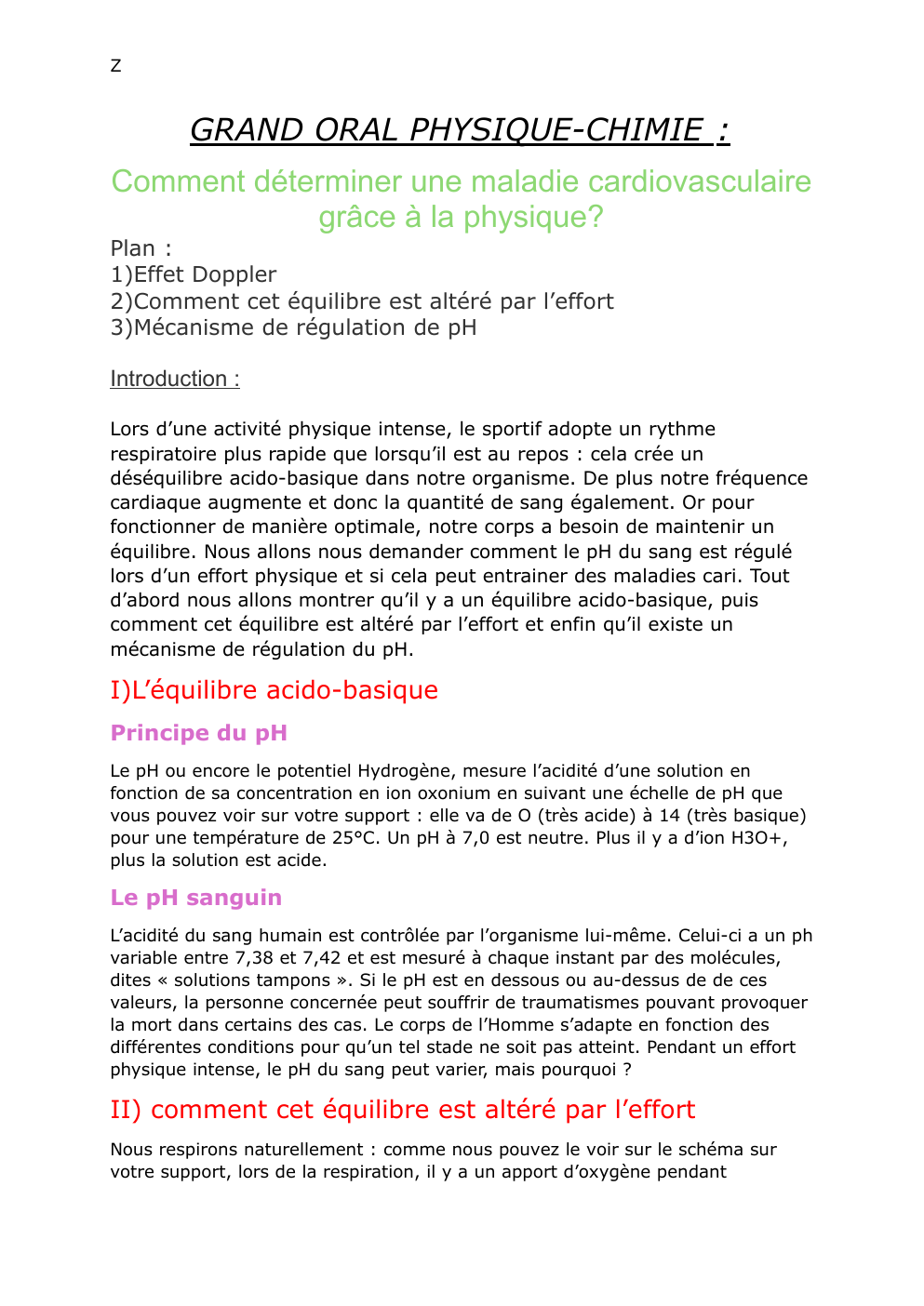 Prévisualisation du document GRAND ORAL PHYSIQUE-CHIMIE : Comment déterminer une maladie cardiovasculaire grâce à la physique?