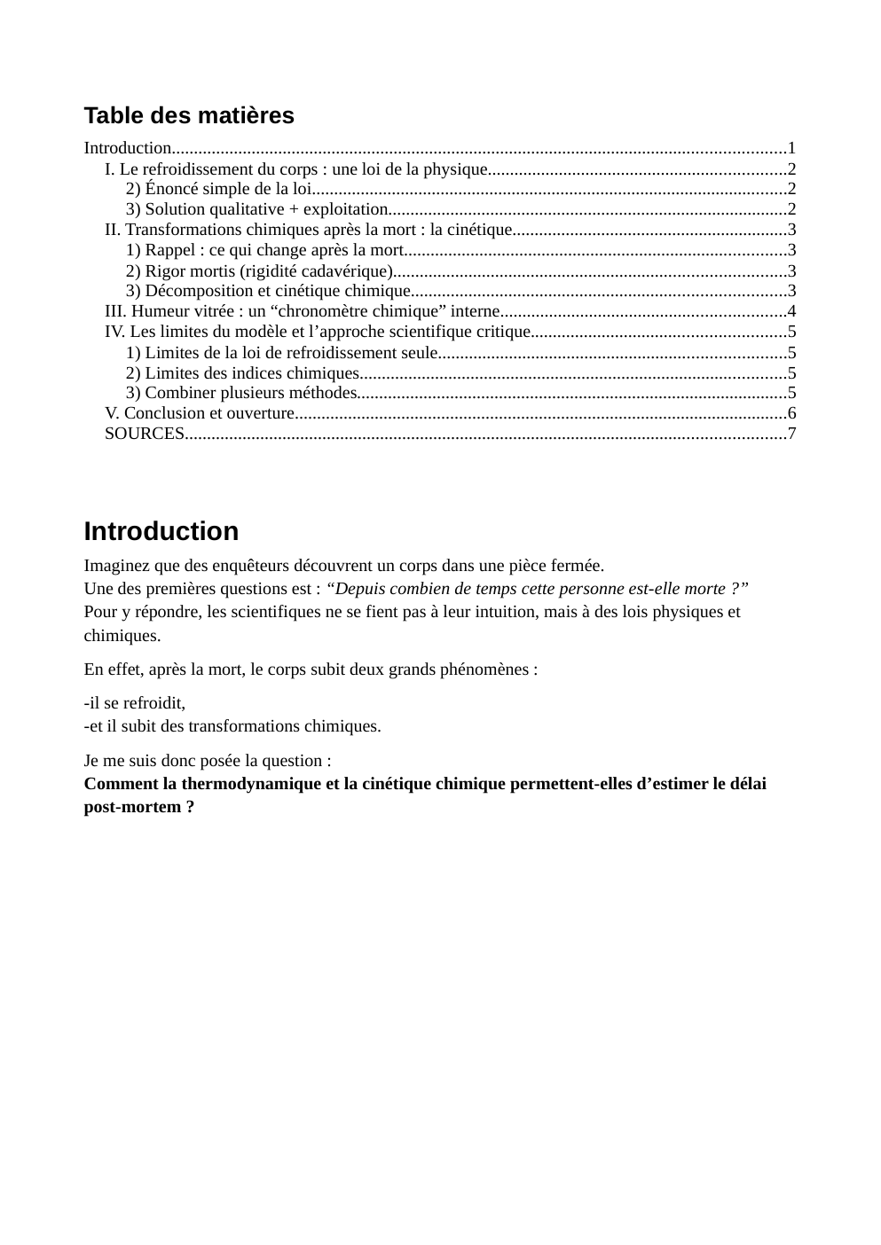Prévisualisation du document grand oral physique chimie: Le refroidissement du corps : une loi de la physique