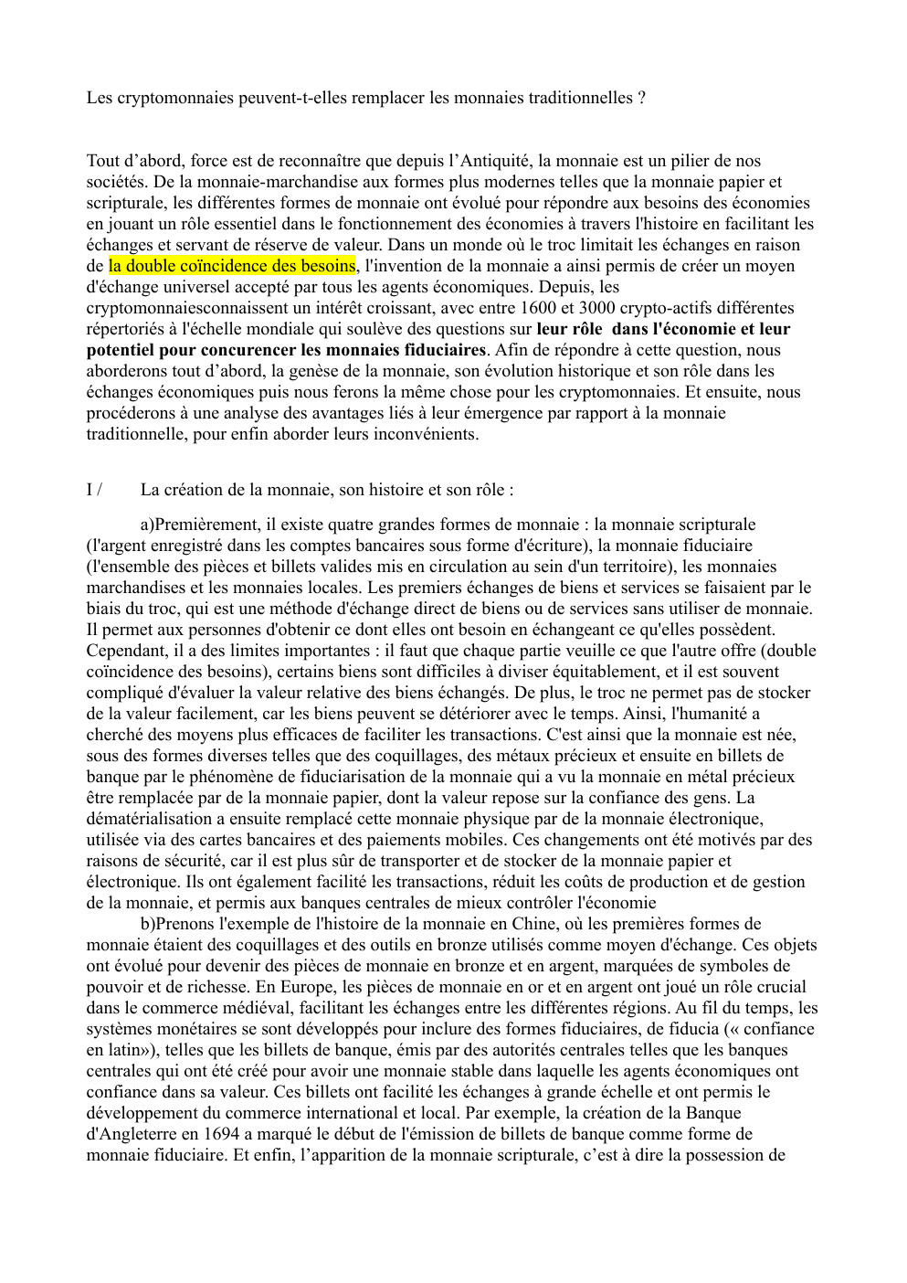 Prévisualisation du document grand oral ses Les cryptomonnaies