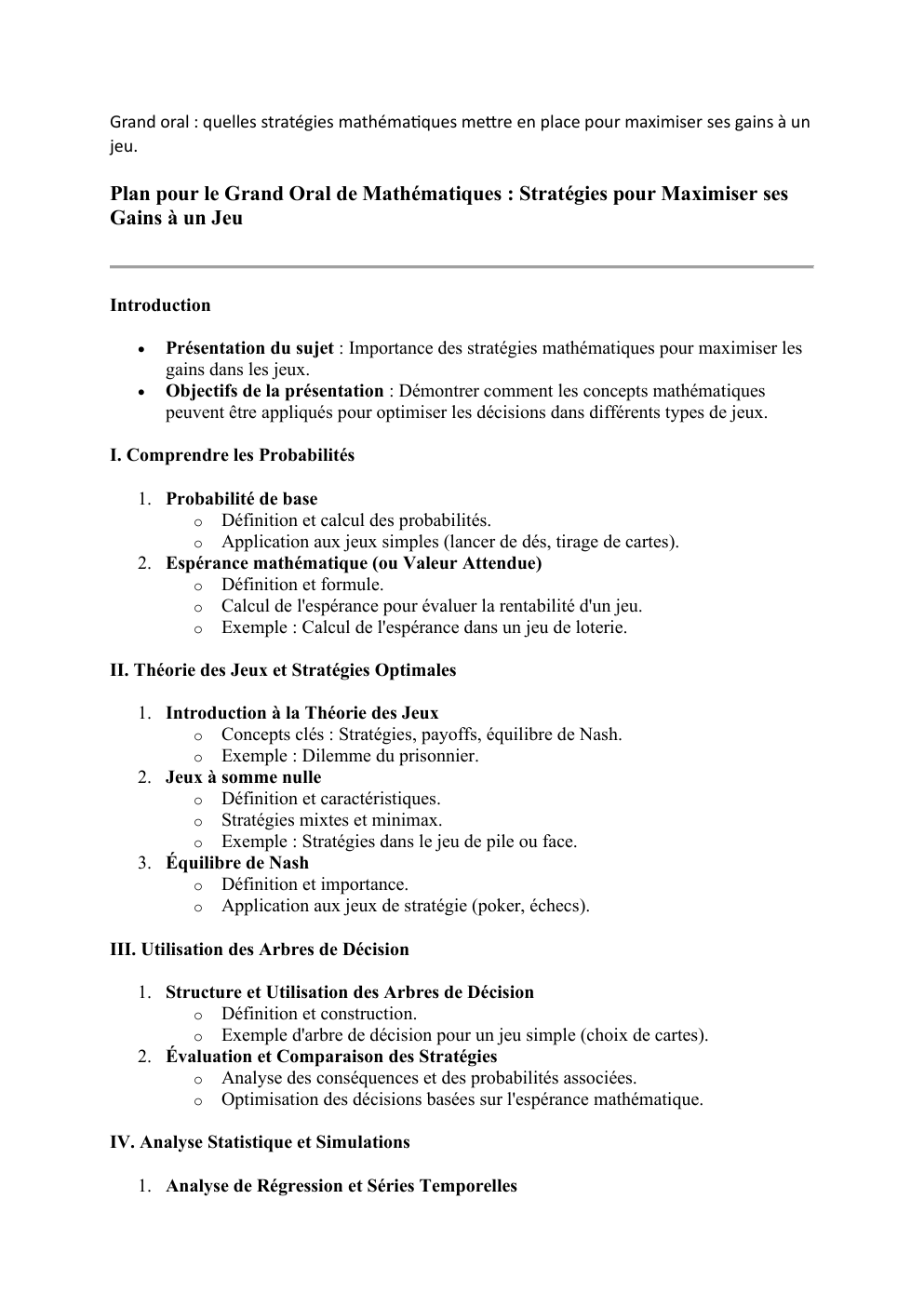 Prévisualisation du document Grand oral stratégie du jeu