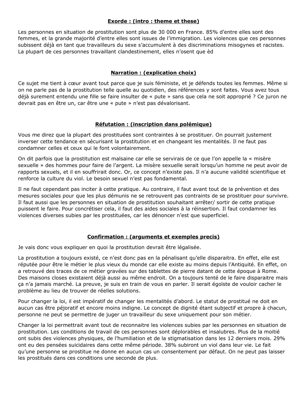 Prévisualisation du document Grand oral sur la prostitution et sa légalisation