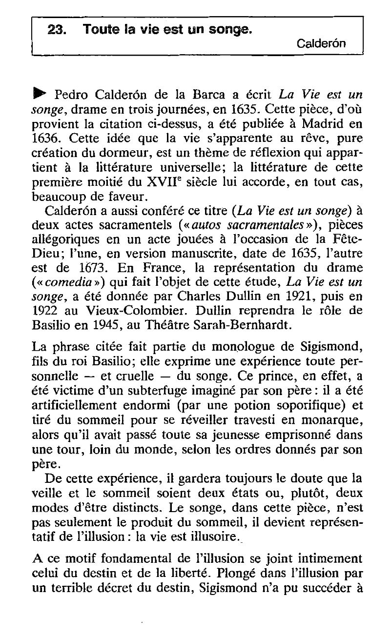 Prévisualisation du document Grand Théâtre du monde, le [Pedro Calderón de la Barca] - Fiche de lecture.