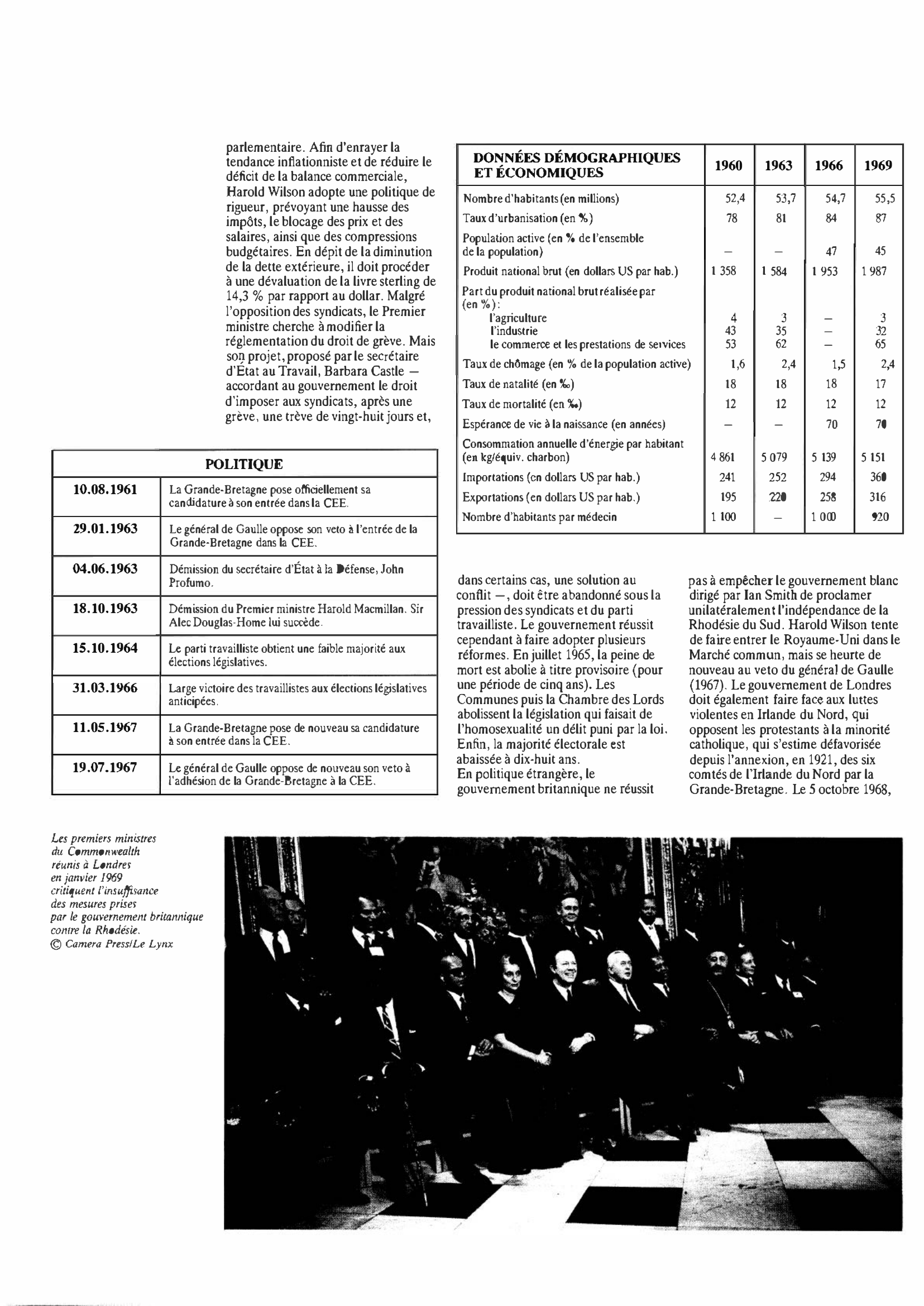 Prévisualisation du document Grande-Bretagne de 1960 à 1969 : Histoire