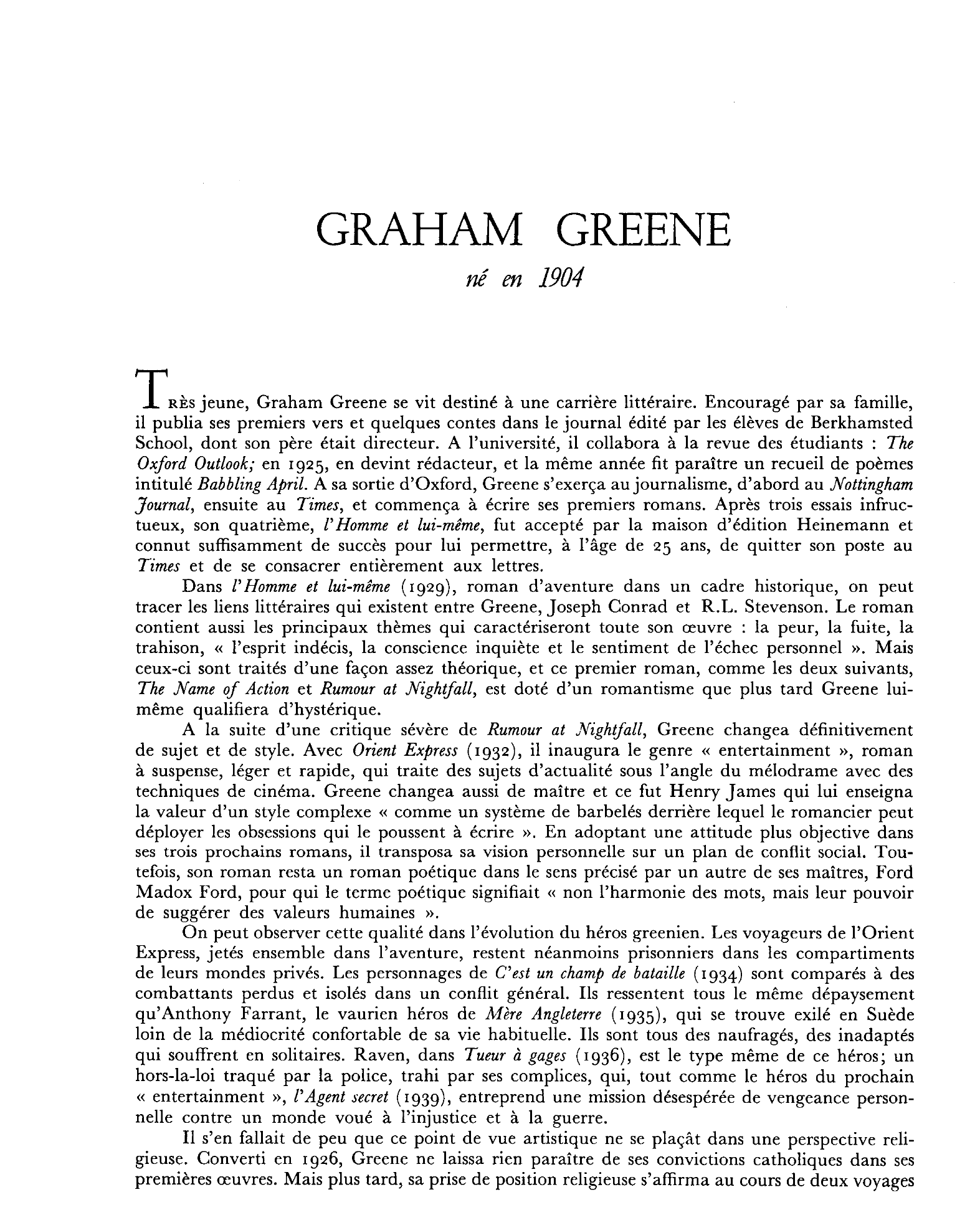 Prévisualisation du document Greene (Graham)