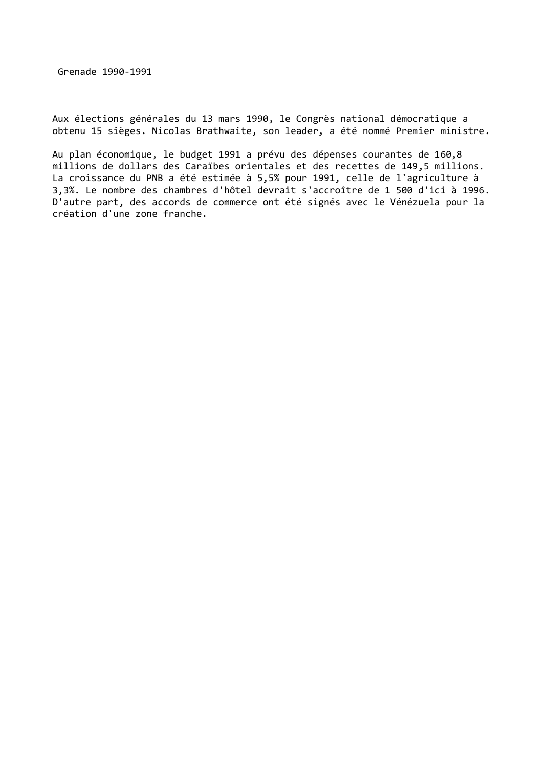 Prévisualisation du document Grenade (1990-1991)