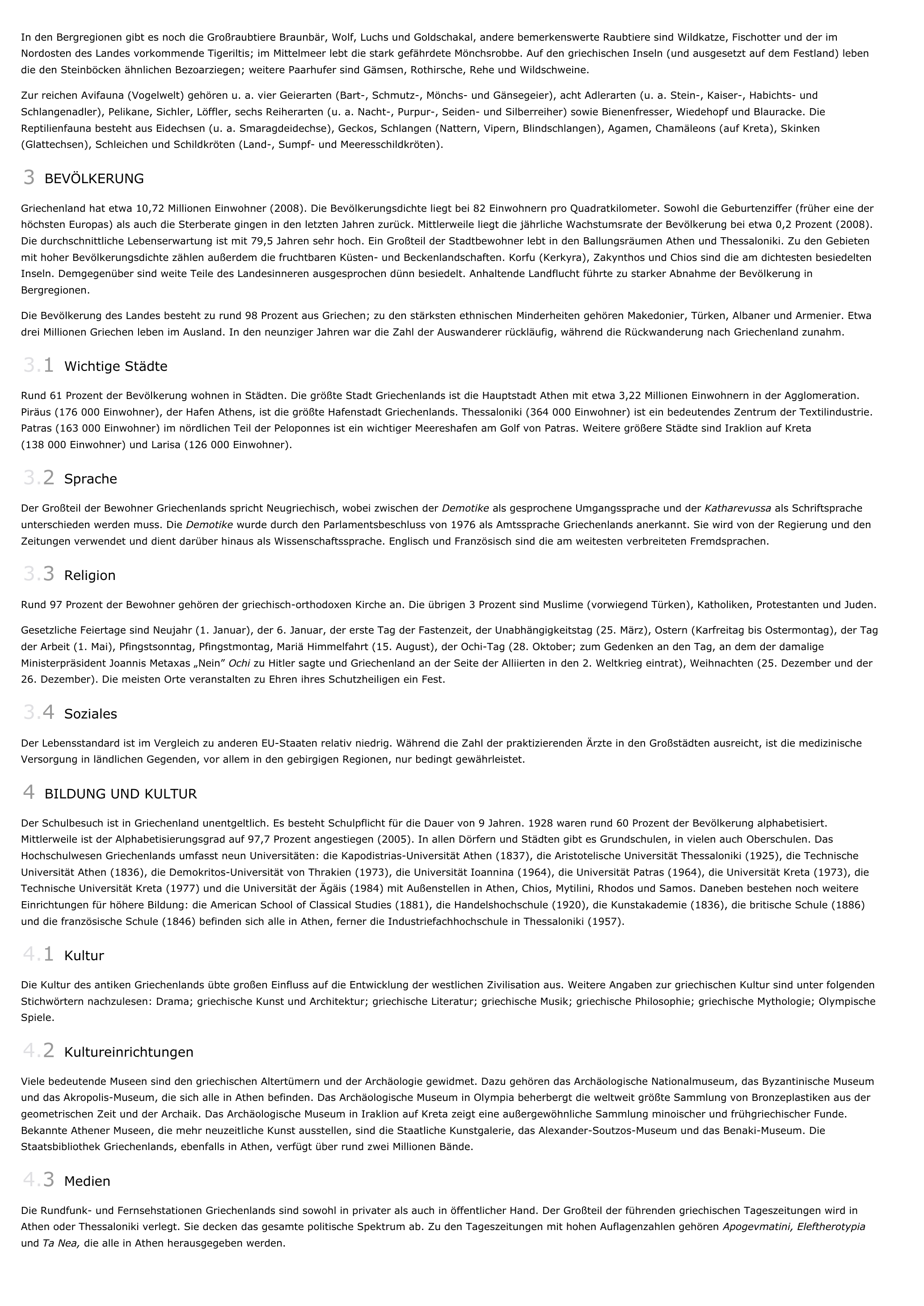 Prévisualisation du document Griechenland - Geschichte.