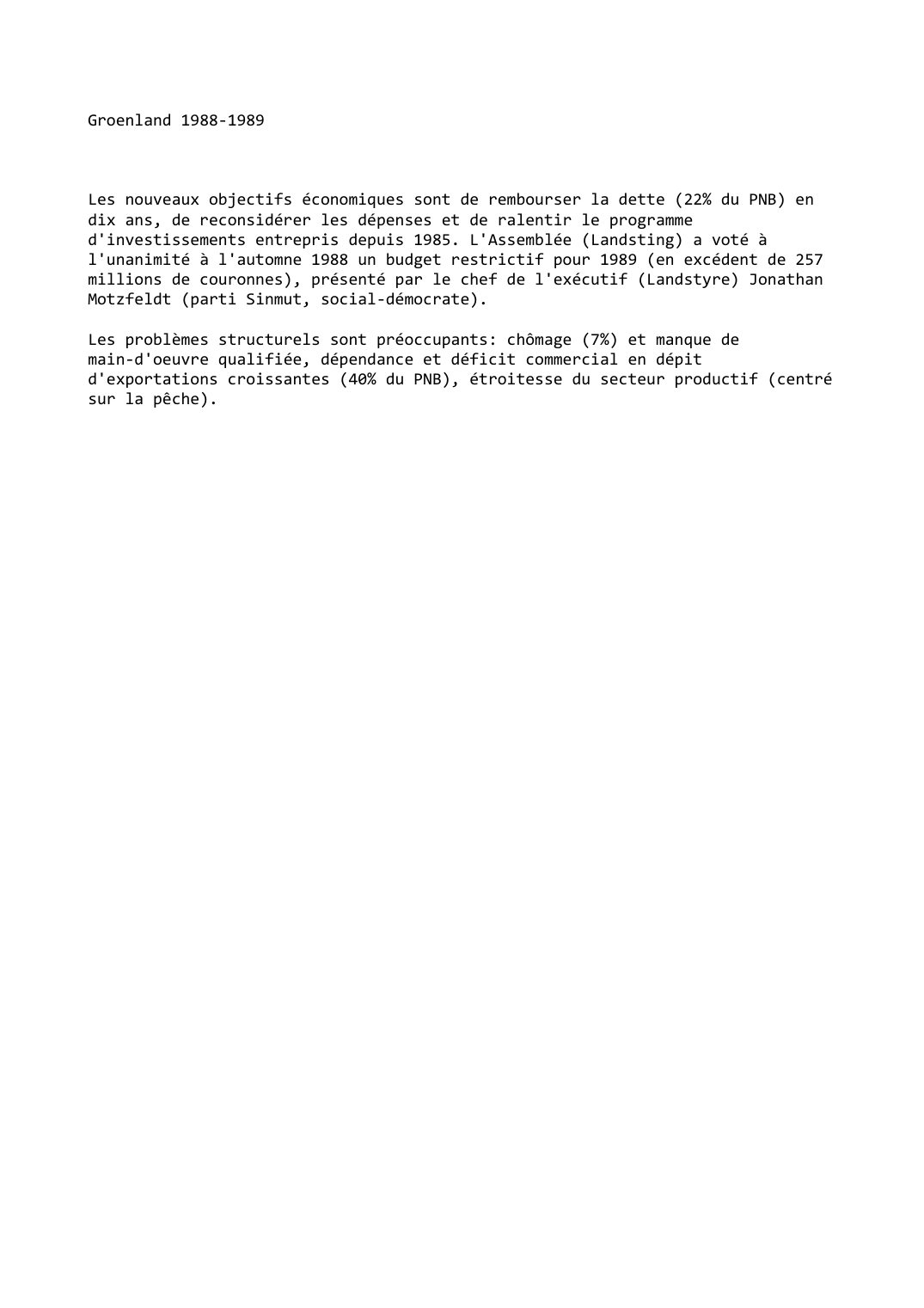Prévisualisation du document Groenland (1988-1989)