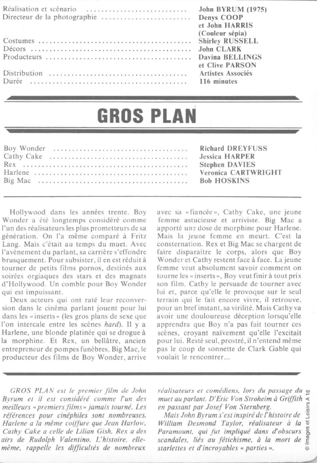 Prévisualisation du document GROS PLAN
