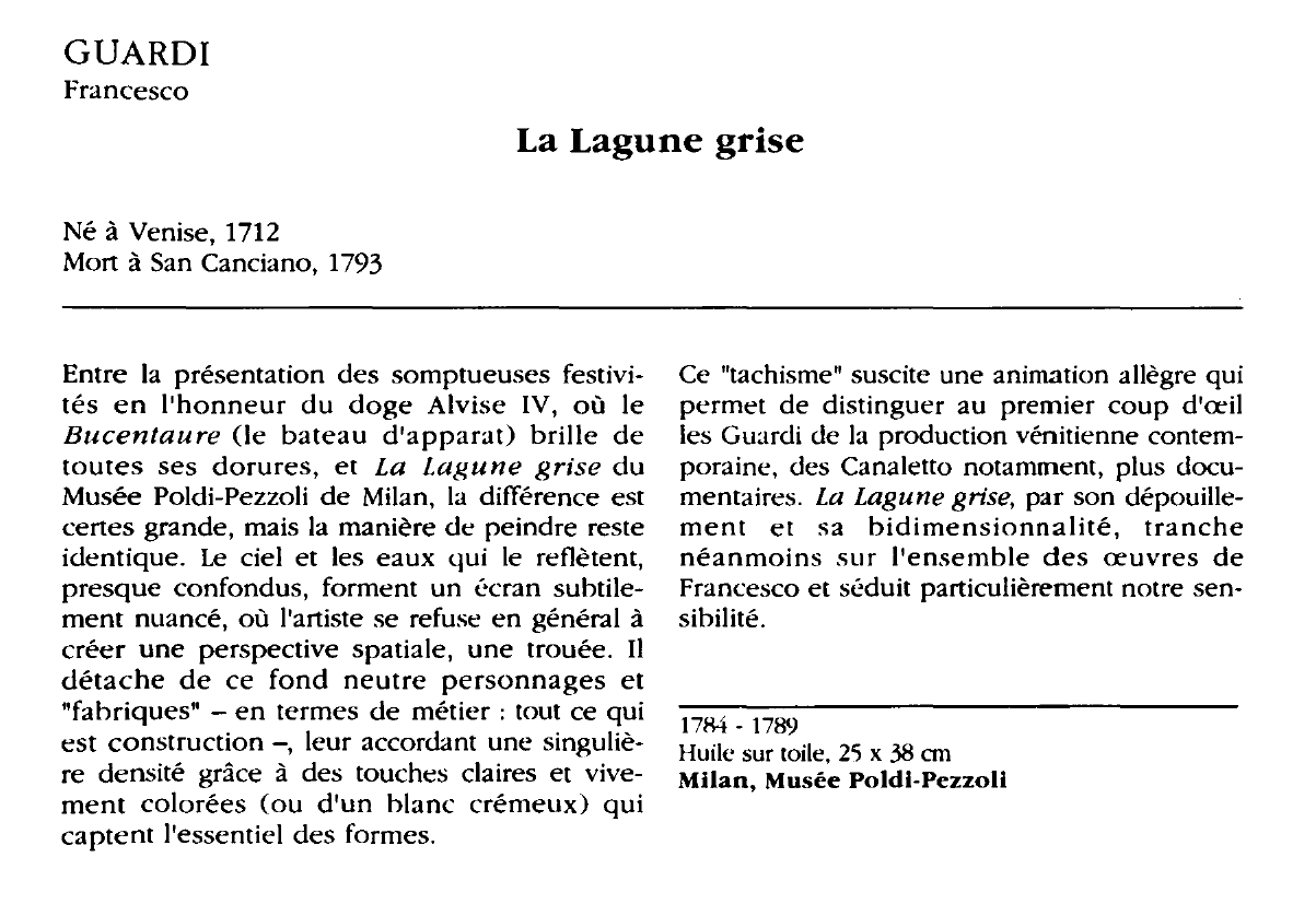 Prévisualisation du document GUARDI Francesco : La Lagune grise