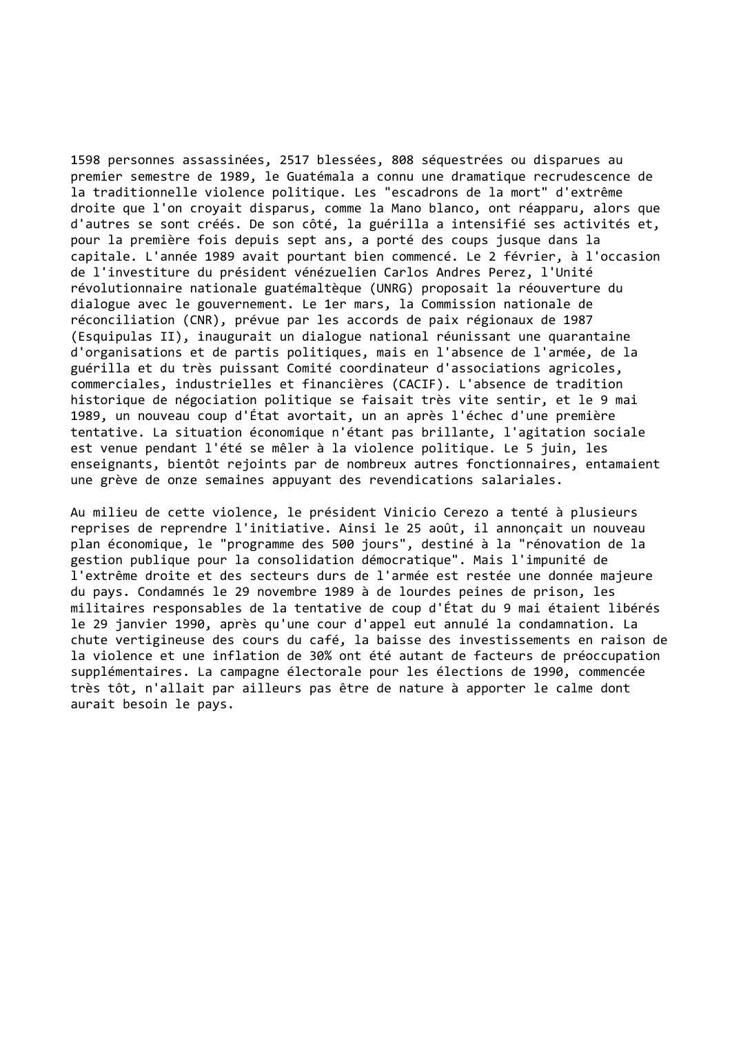 Prévisualisation du document Guatémala 1989-1990