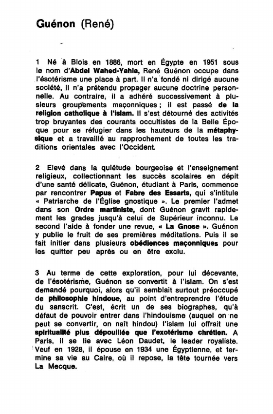 Prévisualisation du document Guénon (René)