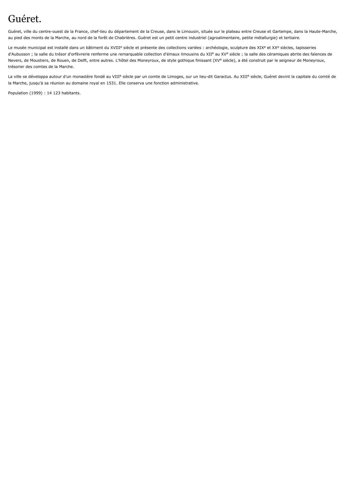 Prévisualisation du document Guéret.