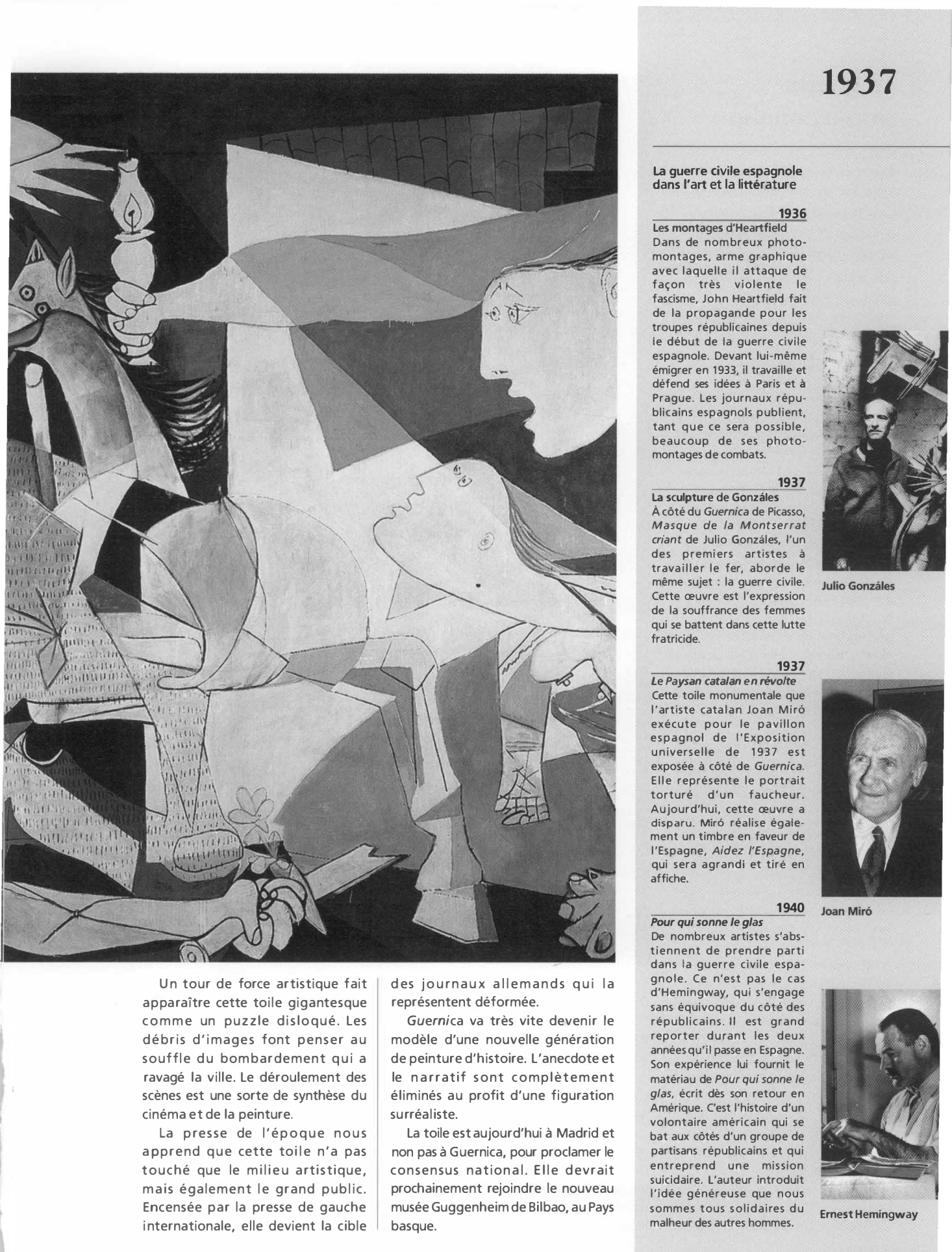 Prévisualisation du document Guernica, un cri de protestation