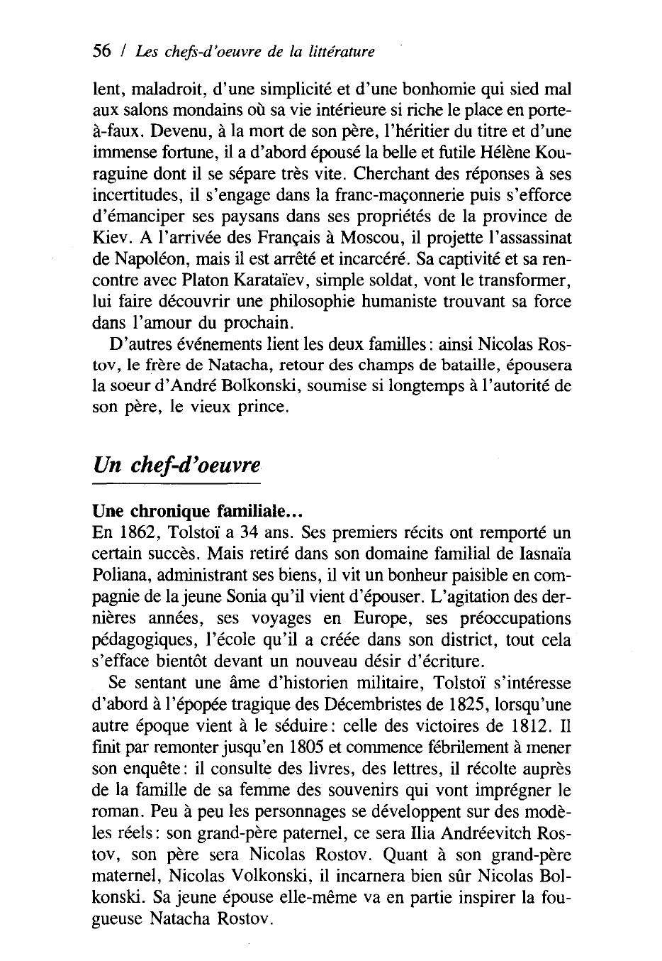 Prévisualisation du document Guerre et Paix 1865-69 Léon Tolstoï (1828-1910)